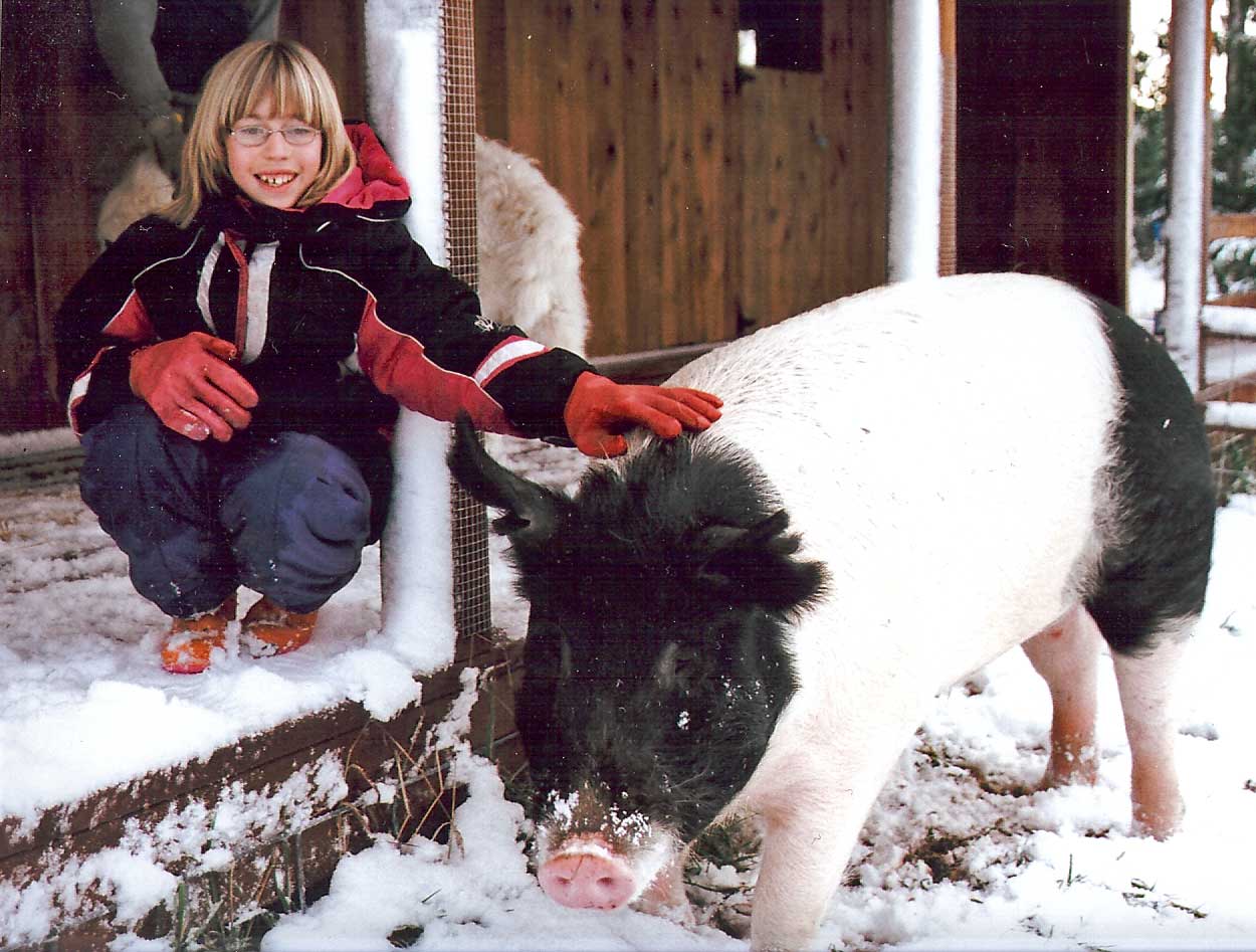 Child with Lucky